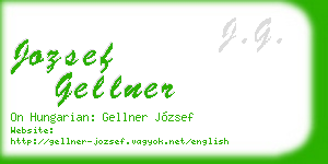 jozsef gellner business card